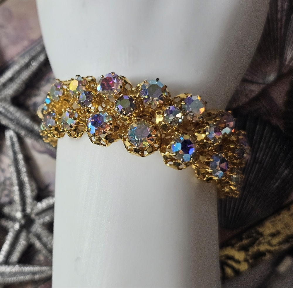 Stunning Vintage Rhinestone Bracelet